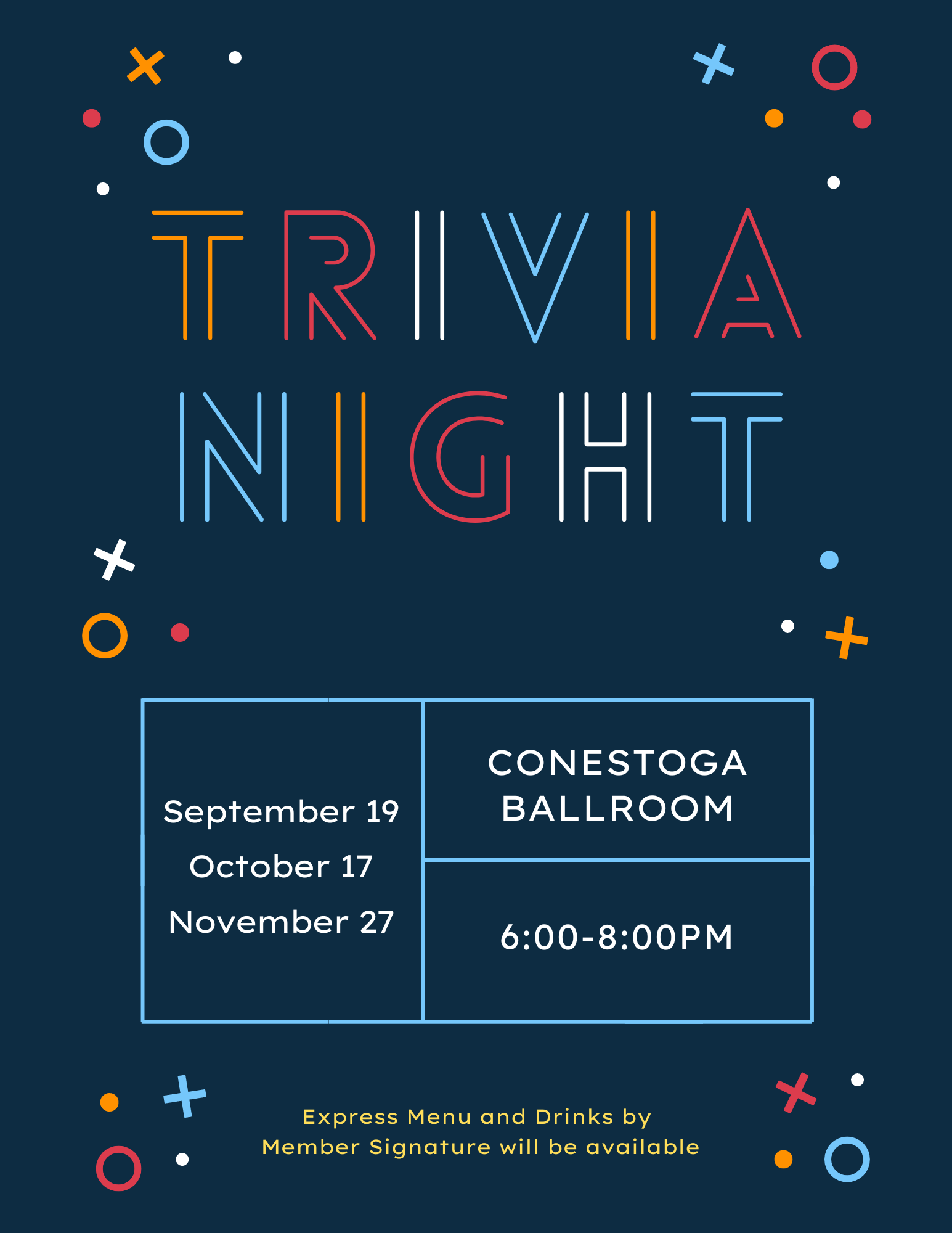 Fall Trivia Night