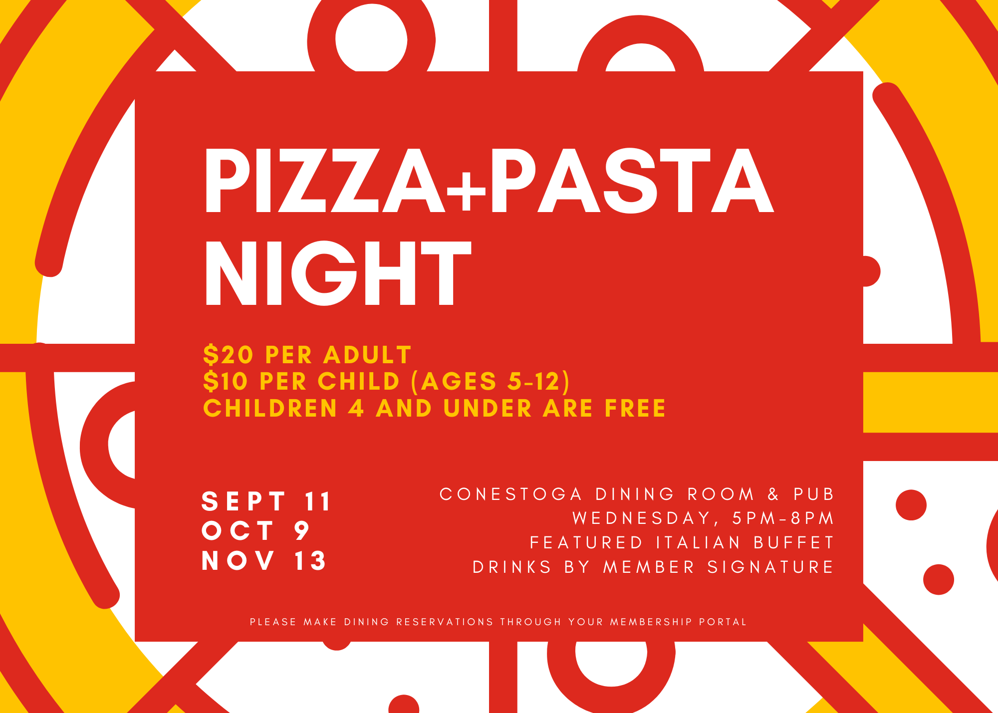 Pizza and Pasta Night